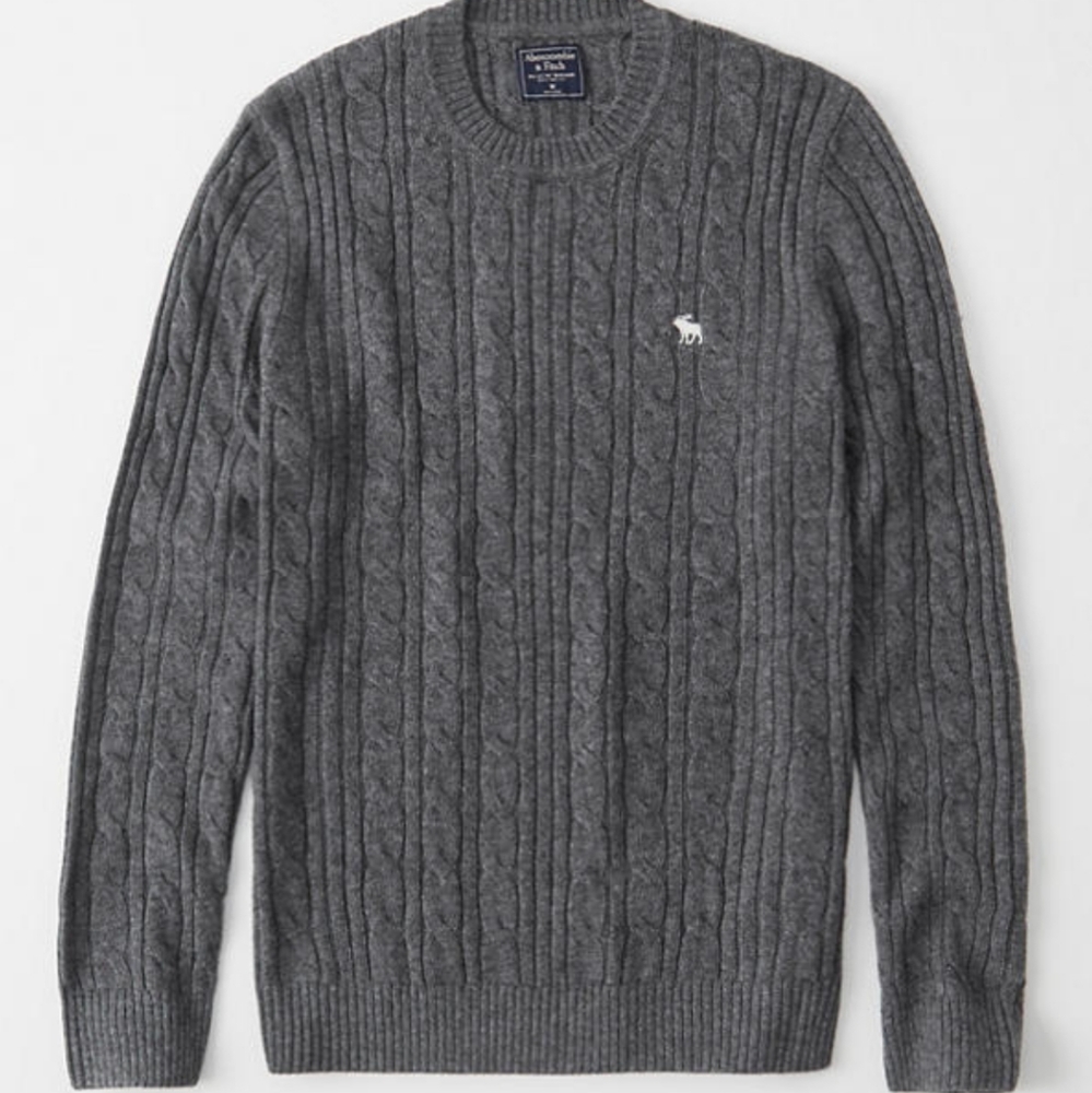 Abercrombie Icob Cable men's sweater XL - Picture 8 of 9